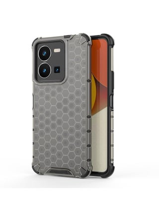 For vivo Y35 4G / Y22S 4G Global Honeycomb Phone Case(Black) - pzsku/Z0872BF17AB14BFEF861DZ/45/_/1724126912/eb8858f0-7d3d-420c-84b8-5907e1e1c78a