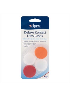 APEX Deluxe Contact Lens Cases 2 Each 