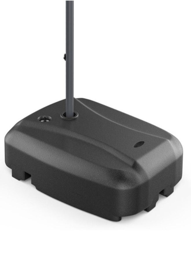 GUDOO 60L Water Tank Square Heavy Patio Umbrella Base Stand Wind-Resistant Design with 2 Wheels (Only Water Tank, Black)  - Image 1