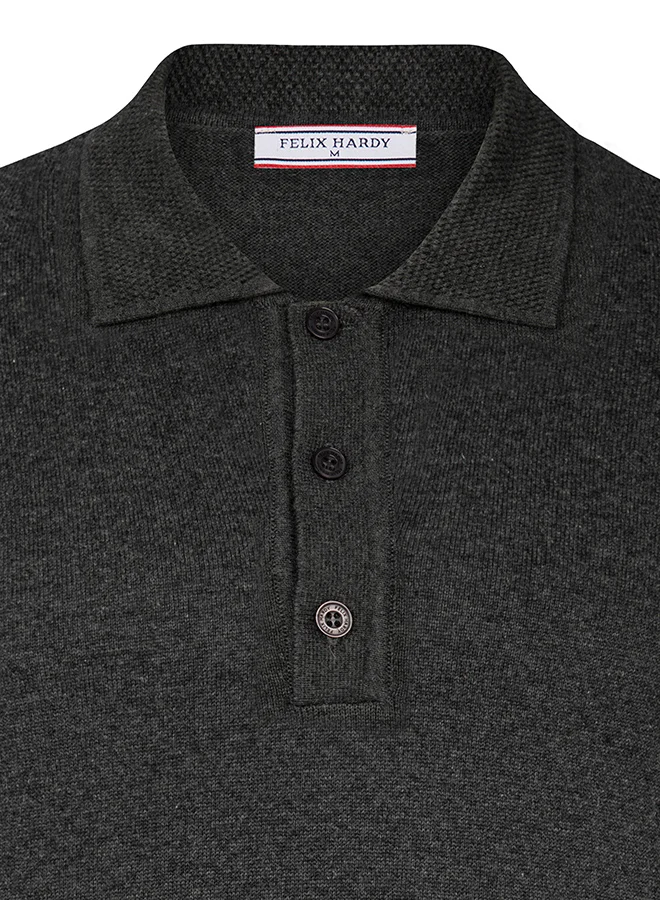 FELIX HARDY Pullover with Polo Collar