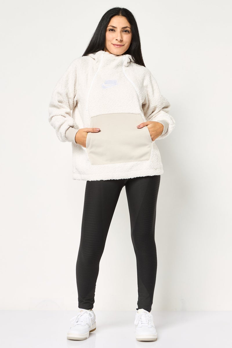 Nike Women Sportswear Fit Long Sleeve Outdoor Hoodie, Light Grey - Image 2