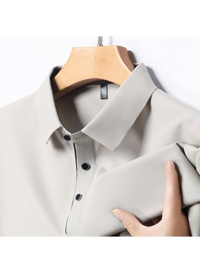 Luxurious Men's Polo Shirt Summer Thin Breathable Fashion Business Youth T-Shirt  Style Upper Body - Image 1