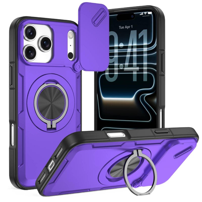 MagSafe Case | Blue | TPU | Strong Magnetic | Kickstand | Shockproof Cover for iPhone 17 / 17 Air / 17 Pro / 17 Pro Max - Image 5