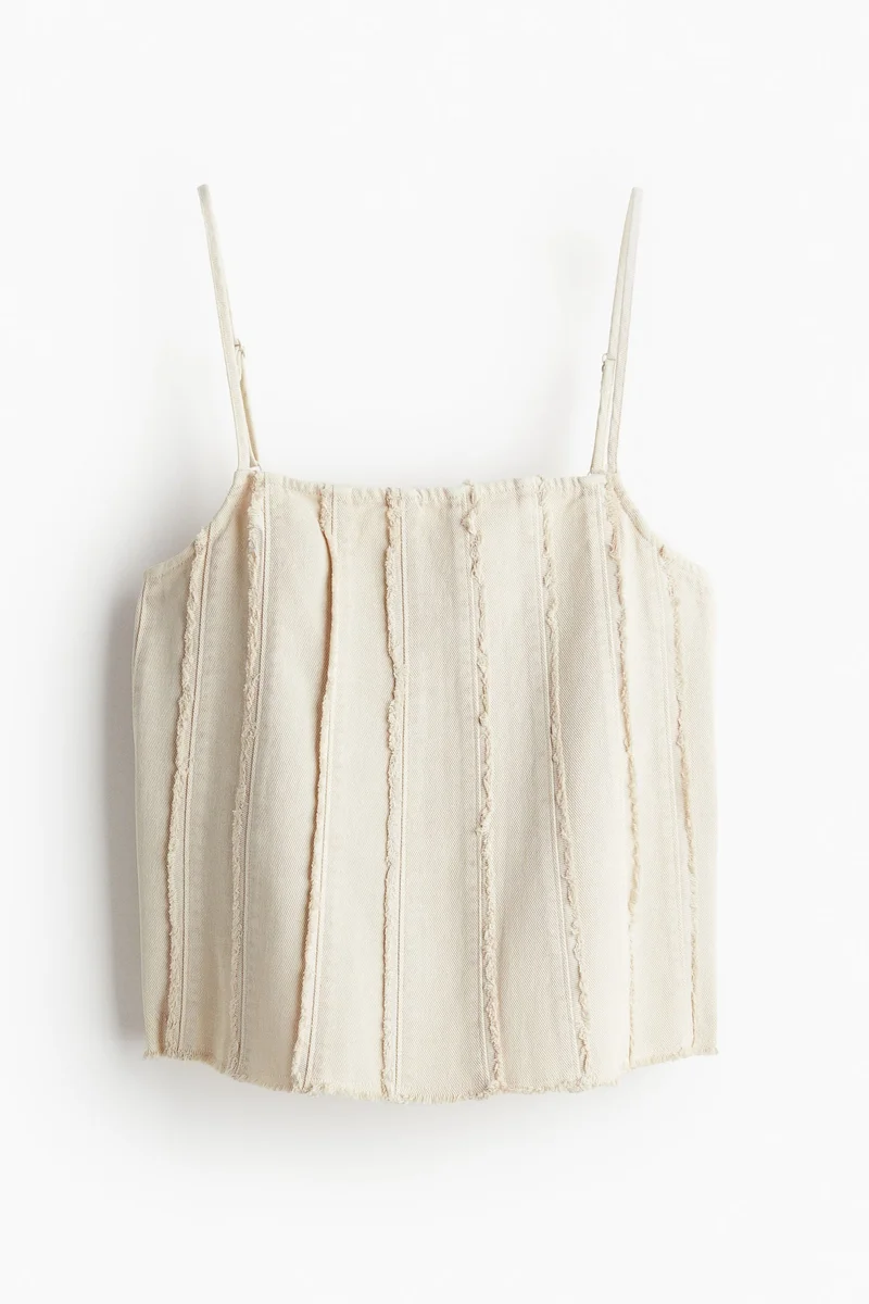 H&M Washed-look strappy top