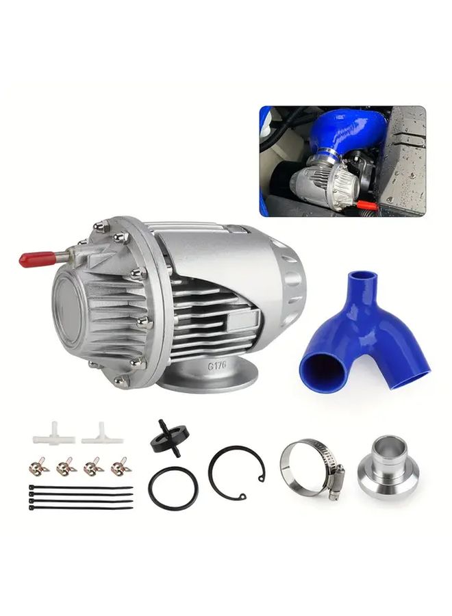 1 مجموعة من طقم صمام تنفيس الشاحن الفائق الفضي من نوع BOV لـ FZR FZS SVHO SHO FX GP1800 - Image 5