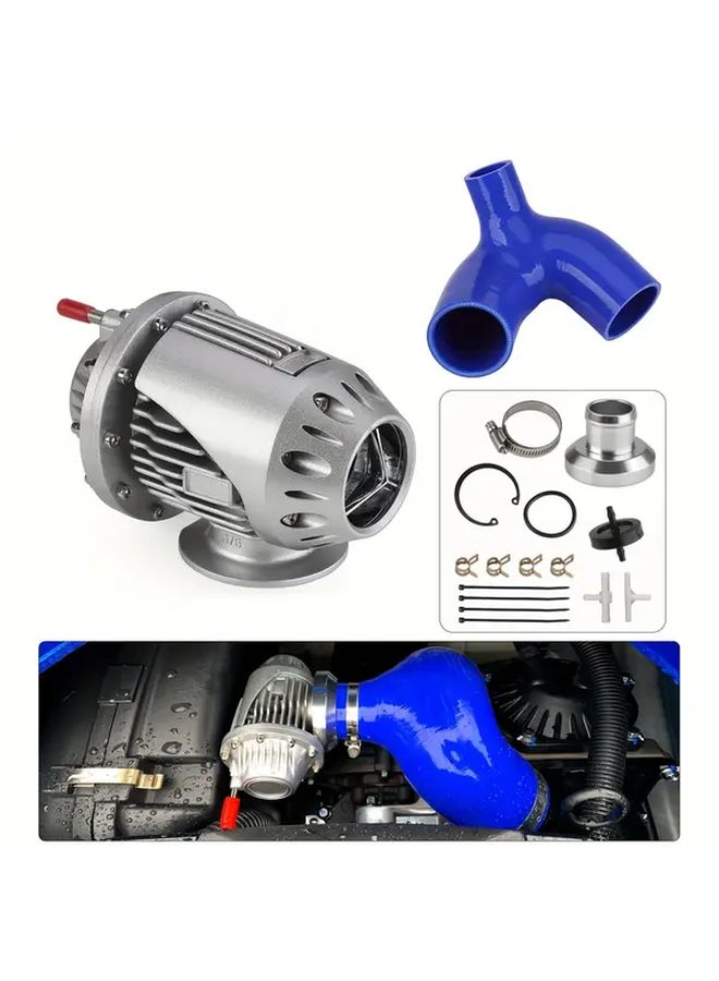 1 مجموعة من طقم صمام تنفيس الشاحن الفائق الفضي من نوع BOV لـ FZR FZS SVHO SHO FX GP1800 - Image 1