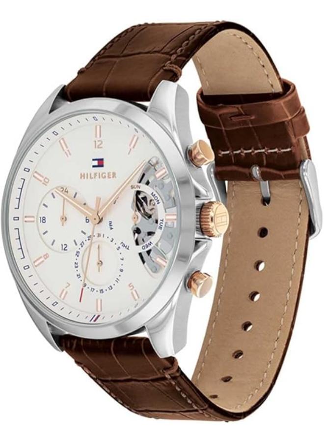 TOMMY HILFIGER Tommy Hilfiger Leather Chronograph Watch 1710450 + Tommy Wallet  - Image 2