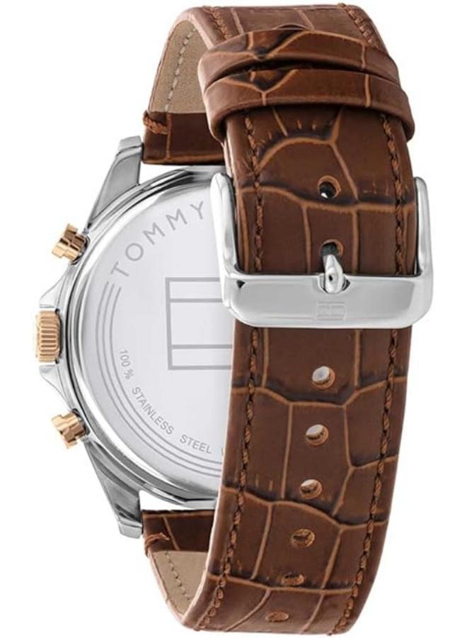 TOMMY HILFIGER Tommy Hilfiger Leather Chronograph Watch 1710450 + Tommy Wallet  - Image 3