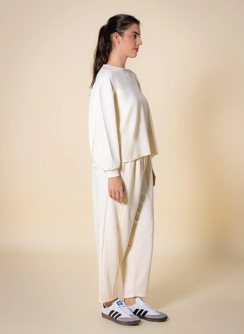 Shapes Beige SOFT COMFORT SWEATSHIRT SET for Women | Best Price UAE