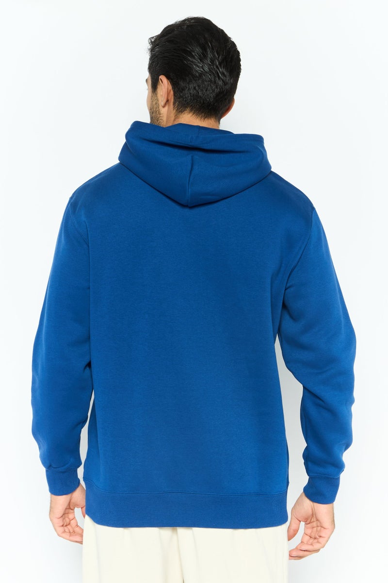 PUMA Men Sportswear Fit Long Sleeve Outdoor Hooded Sweatshirt, Blue  - Image 4