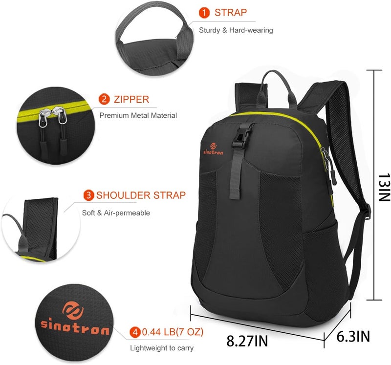 sinotron 22L Lightweight Packable Hiking Backpack, Small Hiking Backpack Day Pack for Women Men Travel Camping Vacation - Image 2
