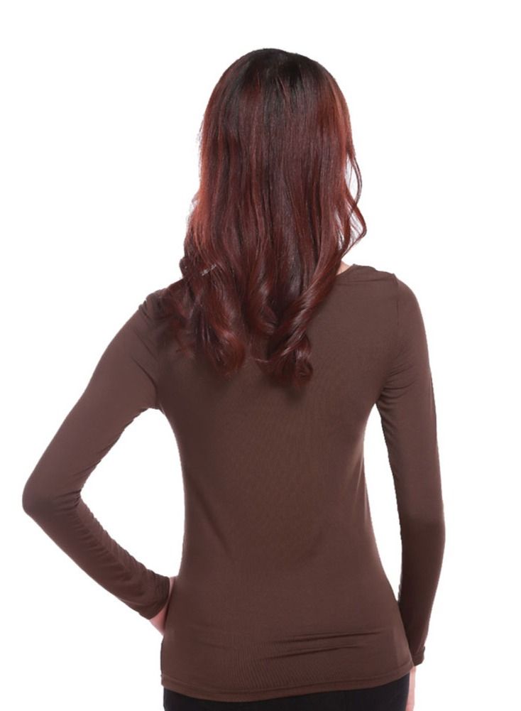 Loquat The Whole Body Long sleeves Bottoming T - shirt Free Size  - Image 2