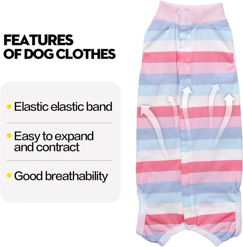 Coppthinktu Dog Recovery Suit for Abdominal Wounds or Skin Diseases, Breathable Dog Surgery Recovery Suit for Dogs, E-Collar Alternative After Surgery Wear Anti Licking Wounds (Pink M) - Image 5