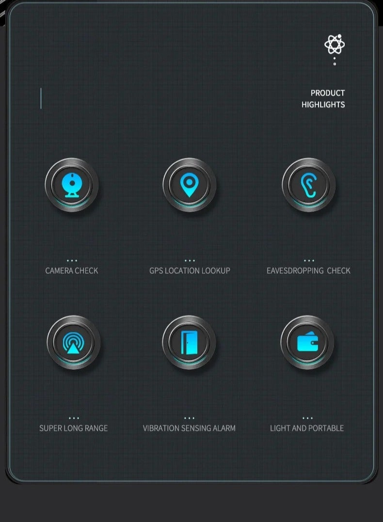 Ultra Thin Hidden Camera Detector, Card Shaped Infrared Spy Scanner, Anti-Spy Wireless Signal Finder, Detect Hidden Devices, GPS Trackers, Cameras, Privacy Security for Travel, Car, Office, Hotel - Image 4