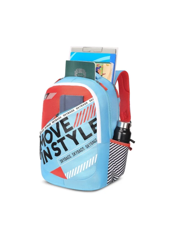 Skybags SKYBAGS KLAN PLUS 05 Unisex Sky Blue School Backpack - SK BPKPLS5SBL