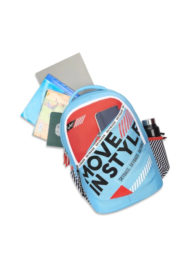 Skybags SKYBAGS KLAN PLUS 05 Unisex Sky Blue School Backpack - SK BPKPLS5SBL