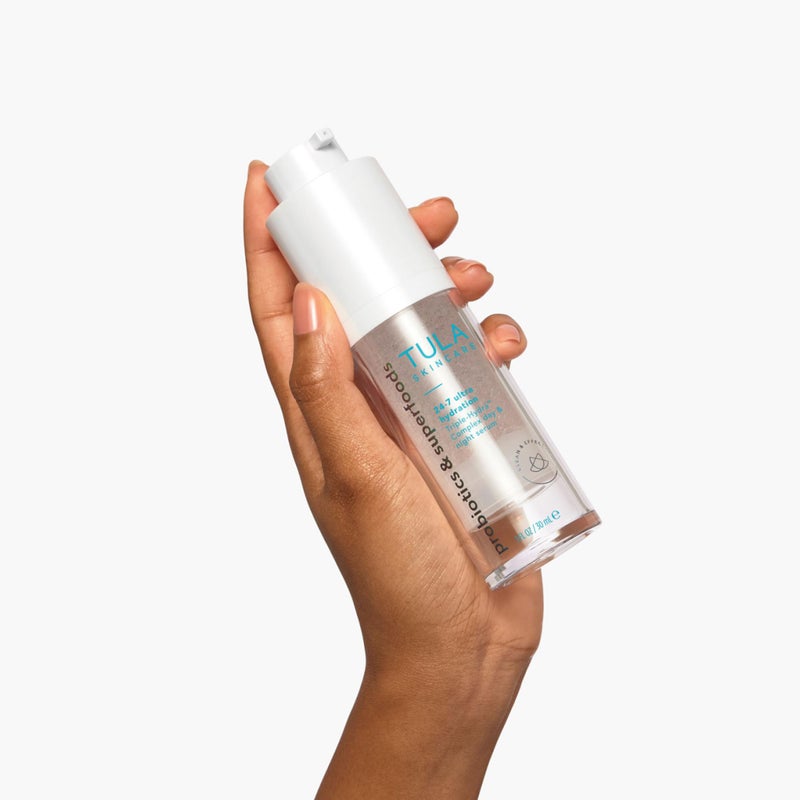 TULA Skin Care 24/7 Ultra Hydration - Triple Hydra Complex Day & Night Serum, Plumps Skin & Delivers Moisture While Reducing Fine Lines, 1 fl oz. - Image 3