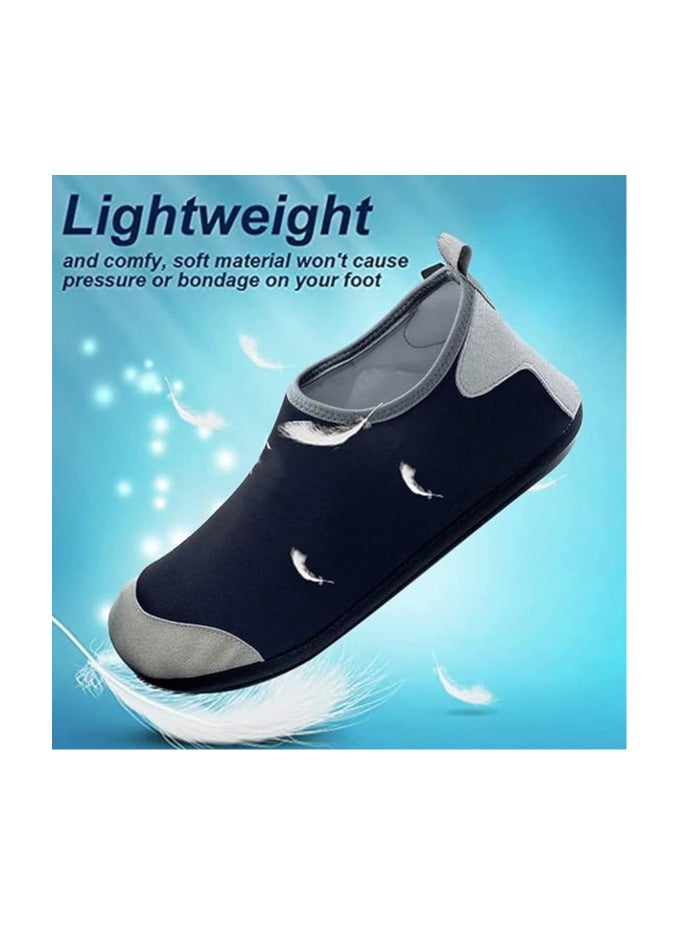 TOMSHOO Water Shoes Womens Mens Beach Shoes, Quick-Dry Barefoot Aqua Shoes Socks Snorkeling Shoes Water Socks for Outdoor Beach Swim Surf Walking Yoga - Image 4