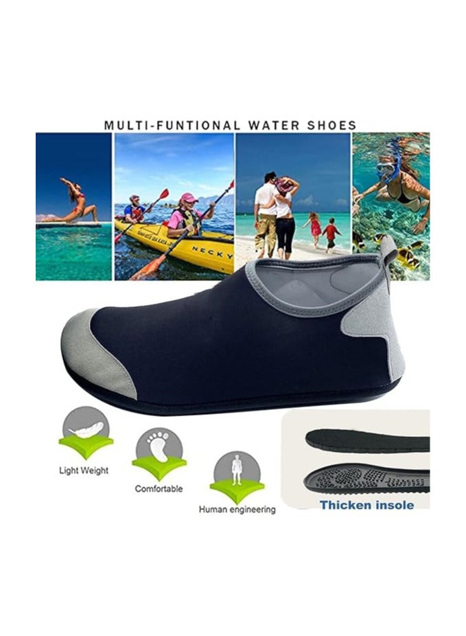 TOMSHOO Water Shoes Womens Mens Beach Shoes, Quick-Dry Barefoot Aqua Shoes Socks Snorkeling Shoes Water Socks for Outdoor Beach Swim Surf Walking Yoga - Image 3