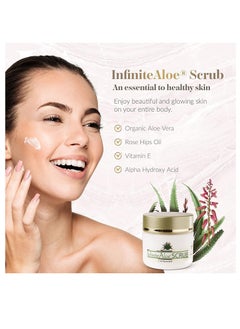 InfiniteAloe InfiniteAloe Everyday Hero Baby Soft Scrub - The Ultimate In Face & Body Exfoliation - Exfoliating Scrub for Face Scrub and Body Scrub in one, Aloe Body Scrub, Rosehip Oil Scrub, Scrub for Dry Skin, Hydrating and Exfoliating for the Ultimate Face & Body Scrub. Packaging Design May Vary. (1) 4oz  - Image 5