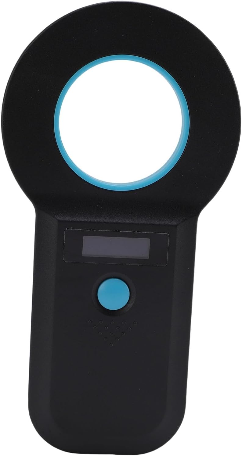Asixxsix Pet Microchip Scanner, Portable USB Type C Double Frequency Microchip Reader, Universal Scanner with Builtin 800mAh Battery for FDX B EMID ISO11784 85 (Black) - Image 3