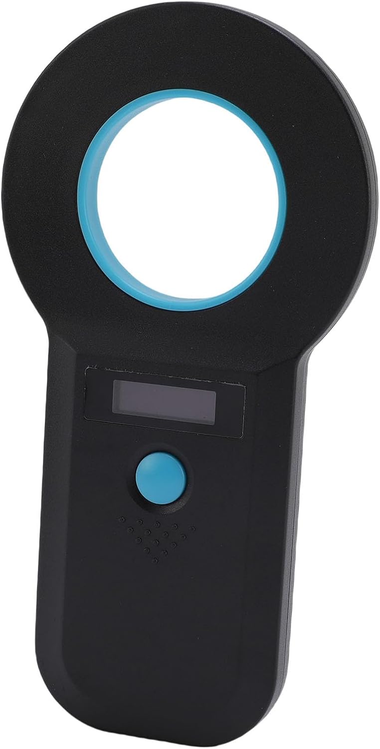 Asixxsix Pet Microchip Scanner, Portable USB Type C Double Frequency Microchip Reader, Universal Scanner with Builtin 800mAh Battery for FDX B EMID ISO11784 85 (Black) - Image 2