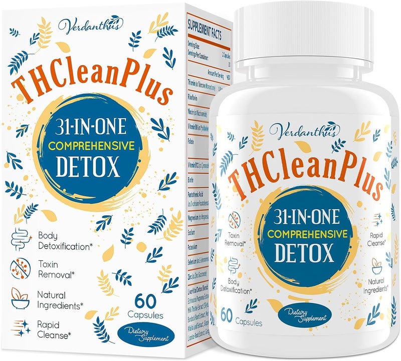 Verdanthus 31inONE Detox and Liver Cleanser Full Body Detoxification Toxins Cleaner for Liver Kidney Natural Herbal Formula Support Immune  Mood 60 Capsules - Image 1