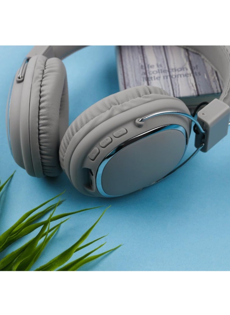 Generic - SD-1004 Bluetooth Gaming Headset Computer Surround Wired and Wireless Noise Cancelling with Built-in Mic for Games - Pure Stereo Sound Supports Memory Card - Boys and Girls - Bluetooth Headphones Support AUX Wire Connection Over-Ear Headphone Compatible with Samsung, Sony, Xiaomi, Realme, Huawei, Oppo, iPhone, Android and iOS Phones - Image 1