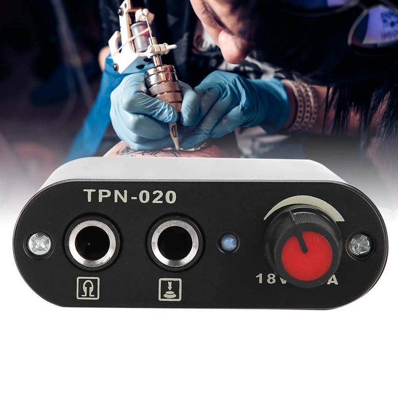 كلاراكو مزود طاقة صغير لماكينة الوشم، مزود طاقة أسود احترافي لماكينة الوشم الدوارة (قابس أمريكي) - Image 4