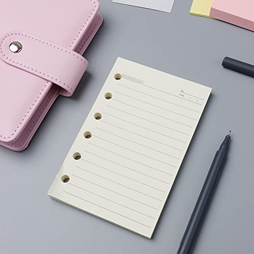 AxeWoodz A7 Lined Refill Paper 3 Pack Loose Leaf 6-Hole Filler Paper Refills Planner Binder Insert, 120 Sheets/240 Pages Binder Notebook Papers for A7 Travel Journal Diary - Image 2