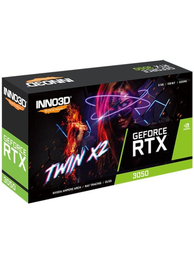 اينو3 دي بطاقة VGA INNO3D GEFORCE RTX N30502-06D6-1880VA60 3050 6GB TWIN X2 V2 - Image 3