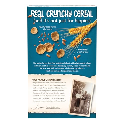 Nature's Path Organic Flax Plus Multibran Flakes Cereal, 13.25 oz (Pack of 1), Non-GMO - Image 2