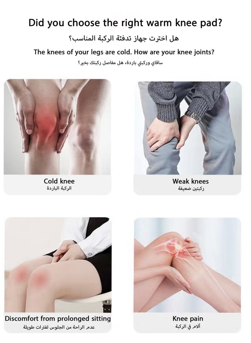 Unisex Winter Warm Thicken Cashmere Wool Knee Brace Support Pads Leg Warmers Thin Knee Sleeves for Men and Women Sports and Daily Wear (Dark Grey) - Image 2