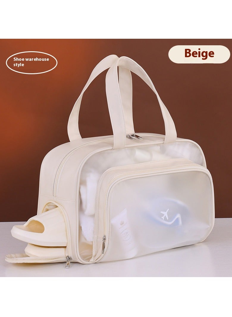 Waterproof gym bag, separates wet and dry areas, can store clothes and toiletries - Image 1