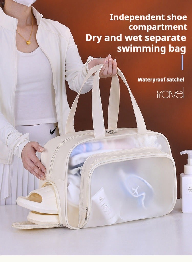 Waterproof gym bag, separates wet and dry areas, can store clothes and toiletries - Image 3