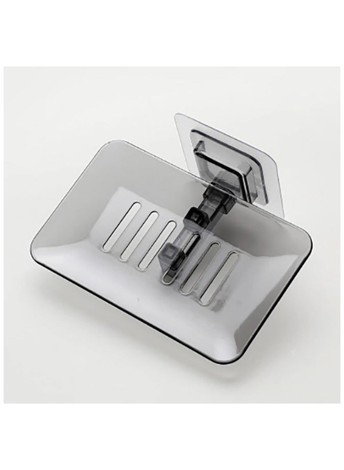Transparent PP Soap Holder Wall Mounted for Bathroom Shower  - Image 1