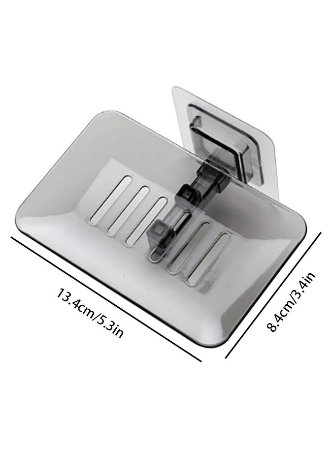 Transparent PP Soap Holder Wall Mounted for Bathroom Shower  - Image 5