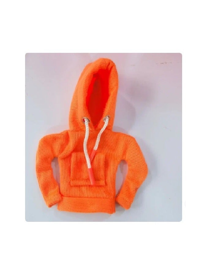 Generic Small Orange Hoodie Design Car Gear Cover - Protection and Style
