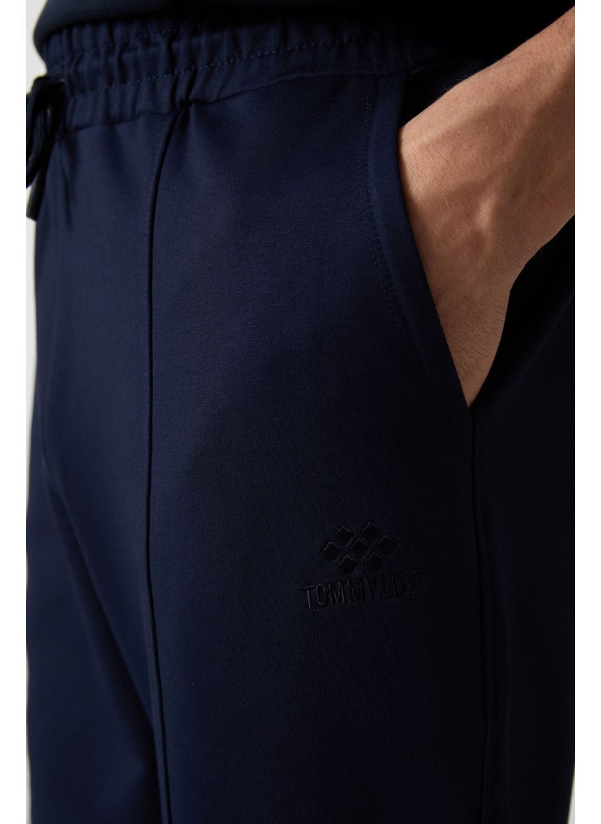 Tommy Life Indigo Cotton Soft Texture Comfort Fit Embroidered Men's Jogger - 82123  - Image 2