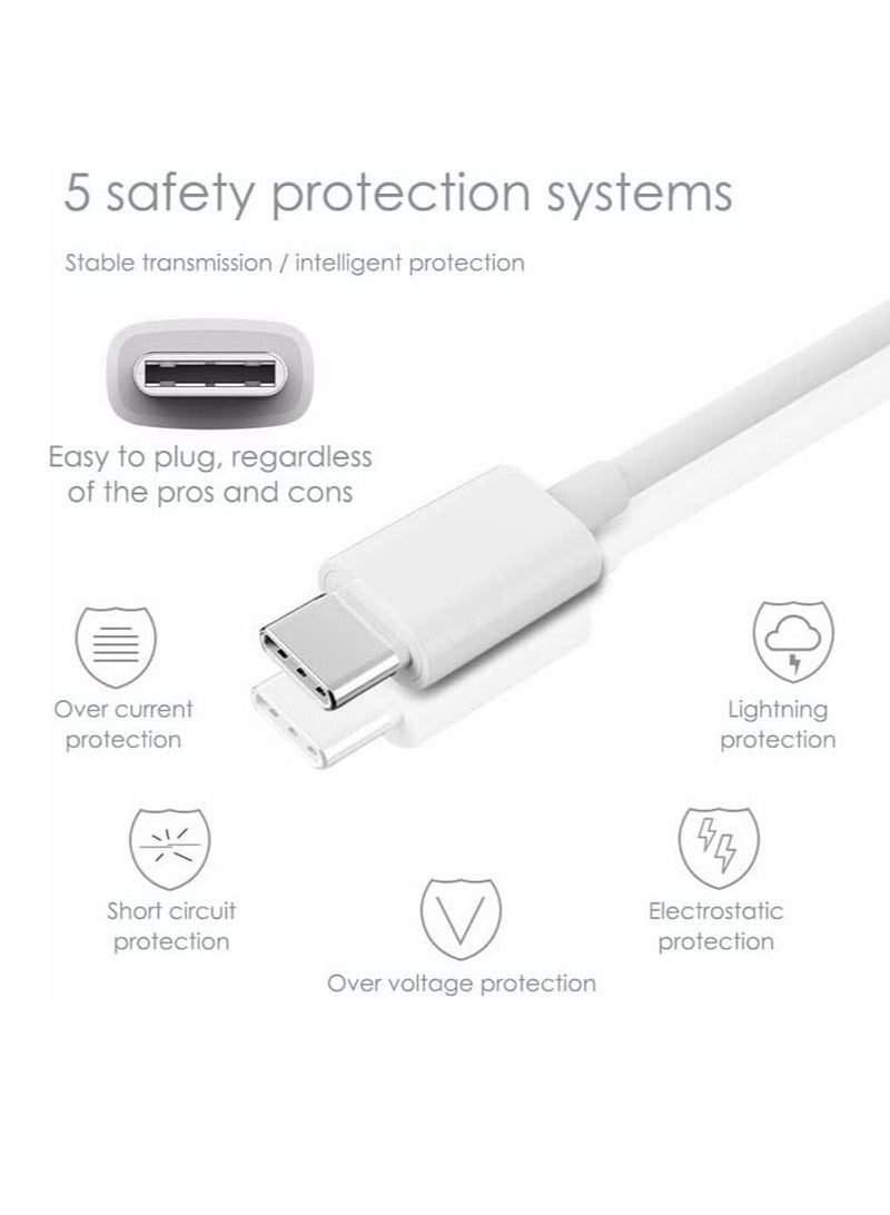 USB C Cable 5A Fast Charging Cable USB Type C Charger (2 Pack) Compatible for Huawei P20 Lite Mate 20 Pro P20 Samsung S10 Plus S9 S8 Note 9 LG G5 G6 Xiaomi Mi A2 Mi 9 etc - Image 5