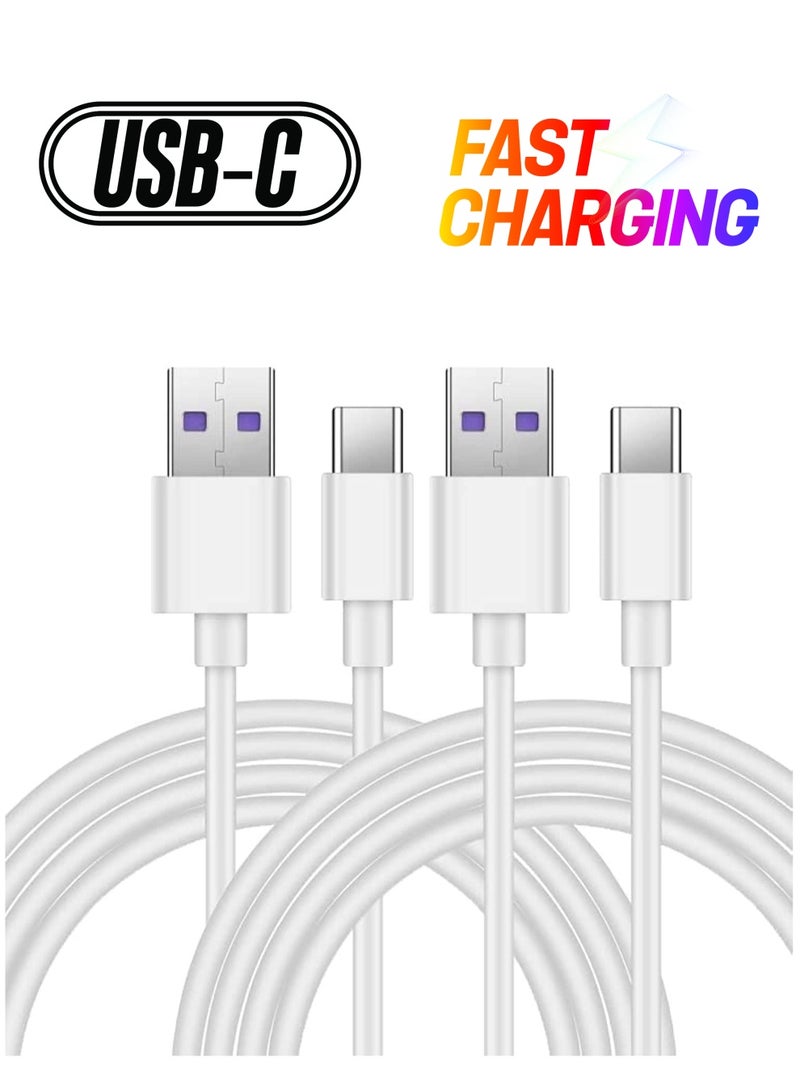 USB C Cable 5A Fast Charging Cable USB Type C Charger (2 Pack) Compatible for Huawei P20 Lite Mate 20 Pro P20 Samsung S10 Plus S9 S8 Note 9 LG G5 G6 Xiaomi Mi A2 Mi 9 etc - Image 1
