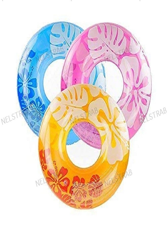 NELSTRAB:- Printed Swim Ring Swimming Pool Ring Tube - Swimming Inflatable Ring Fruit(9+ Years Up)(Multi Color)(Size -36''inch)(1 PIS) - Image 3