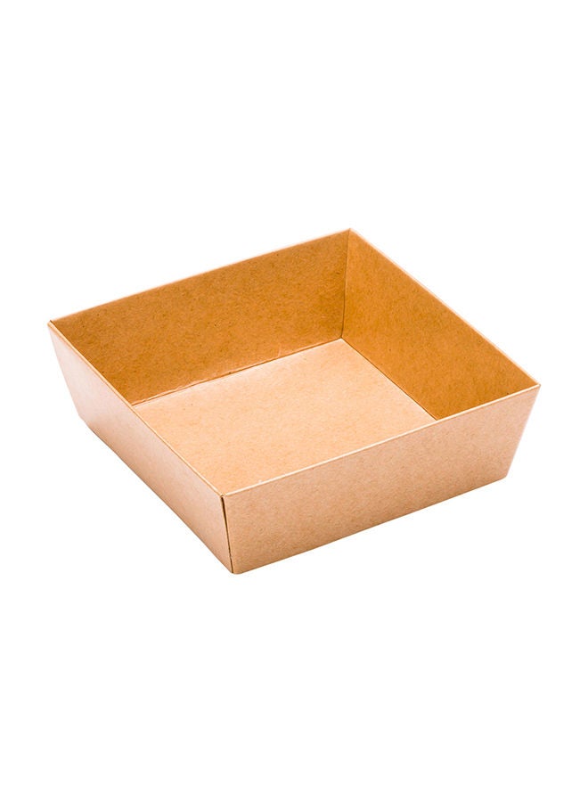 Restaurantware Matsuri Vision 3.7 x 1.4 Inch Sushi Trays, 100 Greaseproof Sushi Packaging Boxes - Lids Sold Separately, Disposable, Kraft Paper Sushi Containers, For Appetizers Or Desserts - Image 4