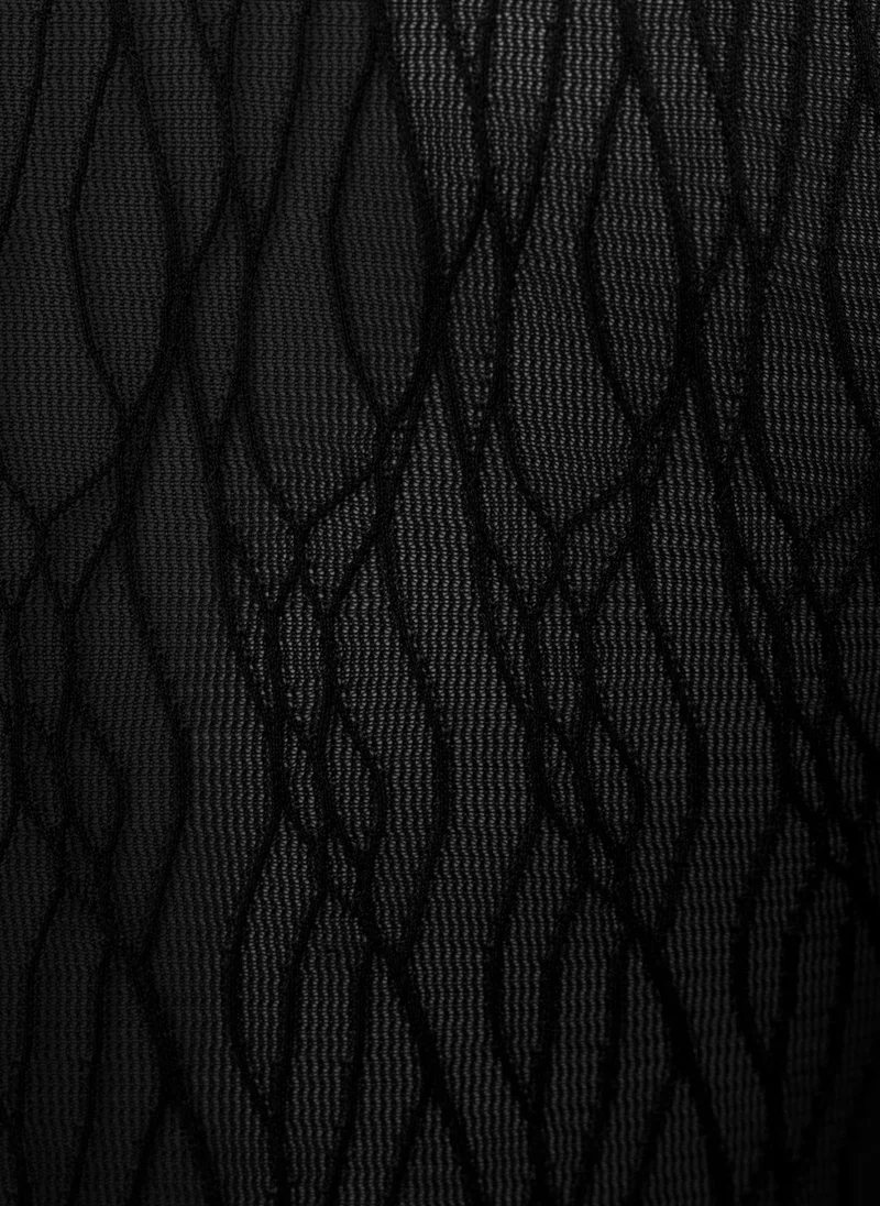 ليتشي كم طويل بنمط مفتوح