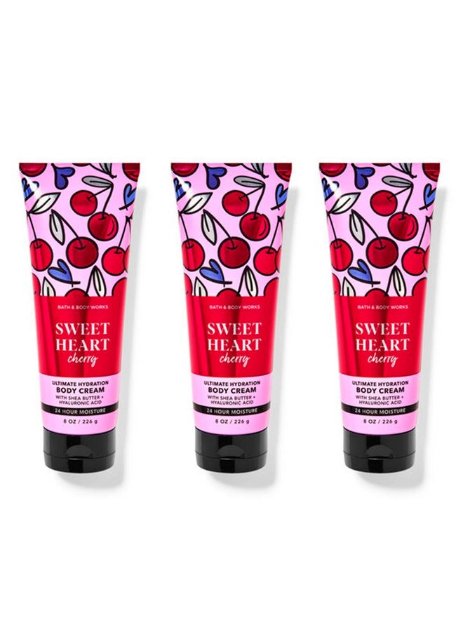 MYT Bbw Bath And Body Sweetheart Cherry Ultimate Hydration Body Cream 8Oz. (Pack Of 3) 