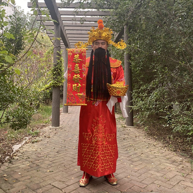 God Of Wealth Clothing Clothes Set Adult Men'S And Women'S Annual Meeting Opening Ceremony New Year Performance Clothing God Of Wealth Suit - Image 1