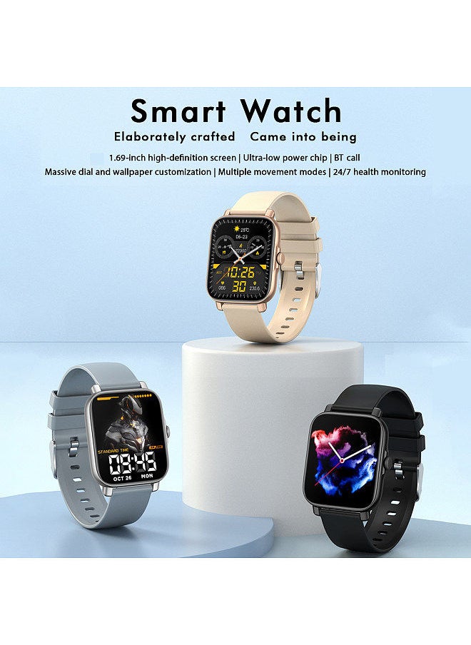 Generic - GT30 1.69''Smartwatch Sports Watch BT3.0+BT5.1 Intelligent Watch IP67-waterproof Fitness Tracker Multifunctional Watch Compatible for Android iOS Call Watch with 180mAH Battery - Image 1