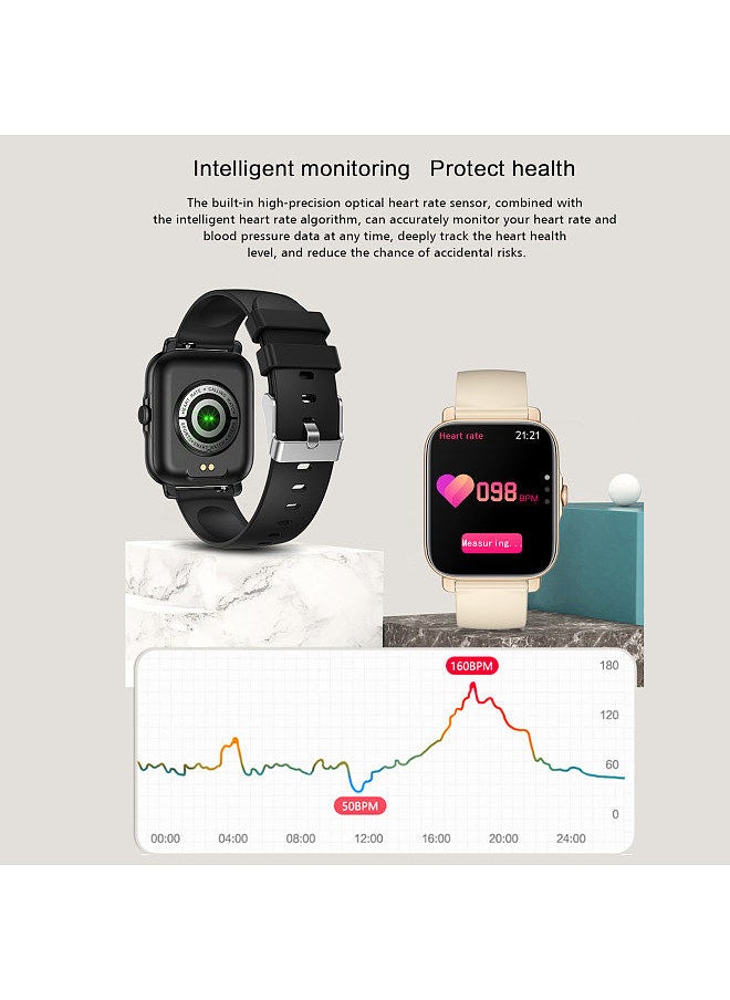 Generic - GT30 1.69''Smartwatch Sports Watch BT3.0+BT5.1 Intelligent Watch IP67-waterproof Fitness Tracker Multifunctional Watch Compatible for Android iOS Call Watch with 180mAH Battery - Image 1