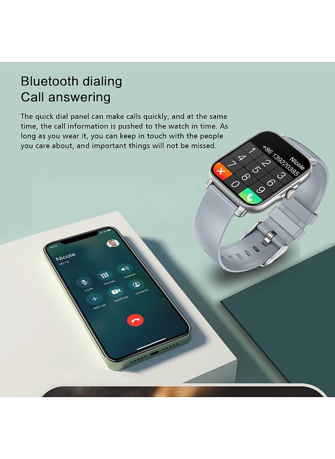 Generic - GT30 1.69''Smartwatch Sports Watch BT3.0+BT5.1 Intelligent Watch IP67-waterproof Fitness Tracker Multifunctional Watch Compatible for Android iOS Call Watch with 180mAH Battery - Image 1
