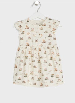 Infant Leaf Print Dress